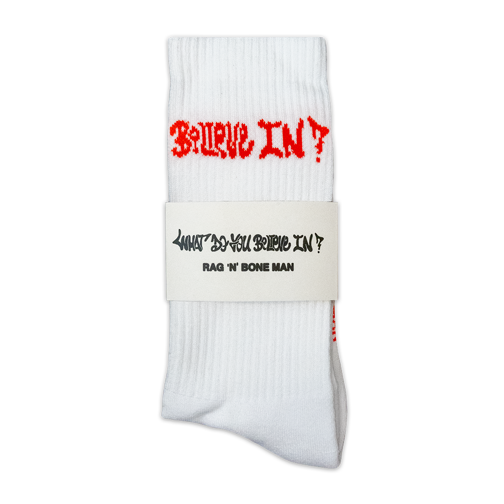 RNBM WDYBI white sports socks*