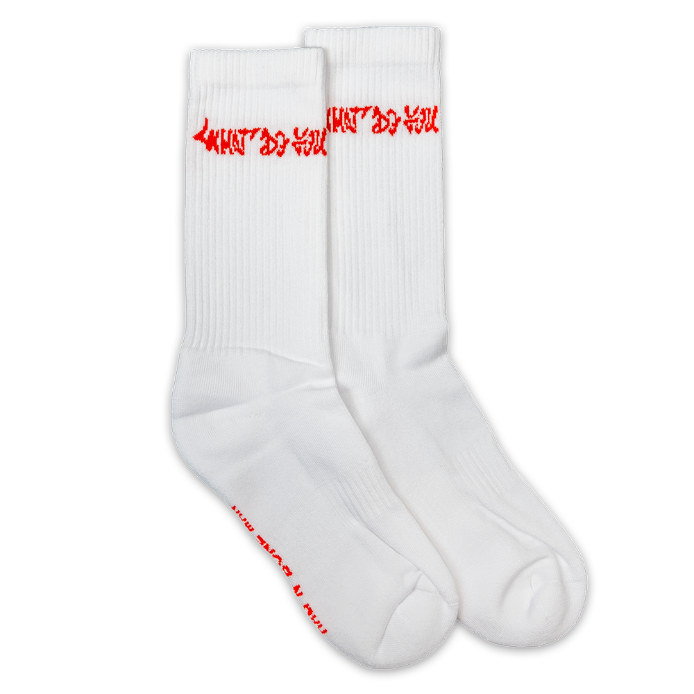 RNBM WDYBI white sports socks*