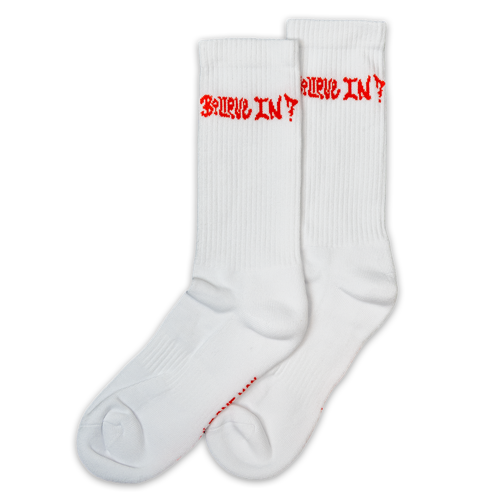 RNBM WDYBI white sports socks*
