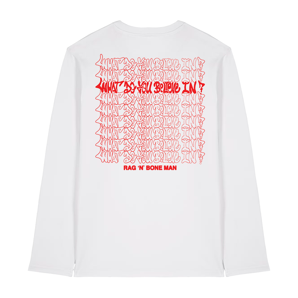RNBM WDYBI HEART LS WHITE TEE