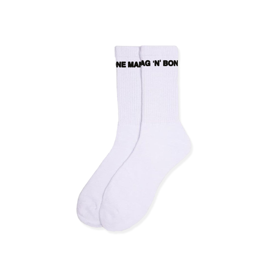 Rag'n'Bone Man Logo White Socks