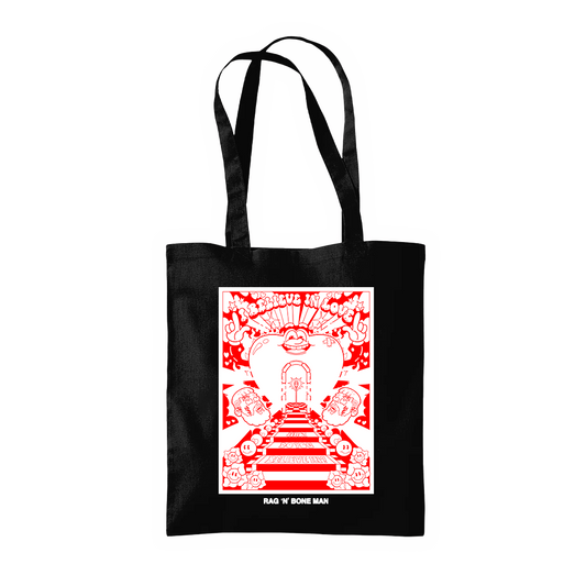 ‘I Believe In Love’ Black Tote Bag