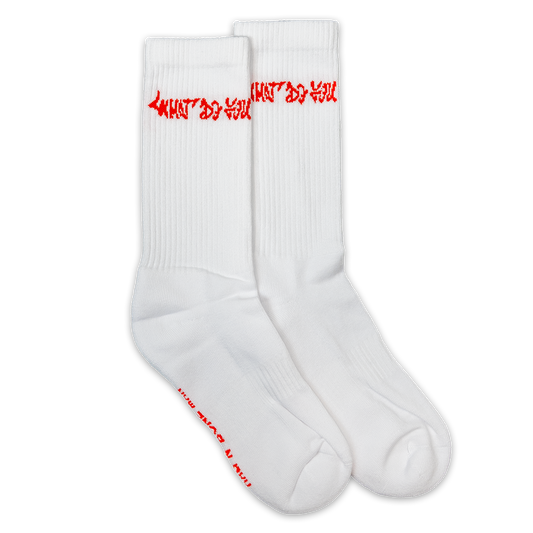 RNBM WDYBI white sports socks*