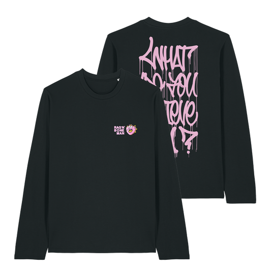 What Do You Believe In? Logo Black Long Sleeve