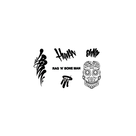 Rag’n’Bone Man Temporary Tattoo Sheet