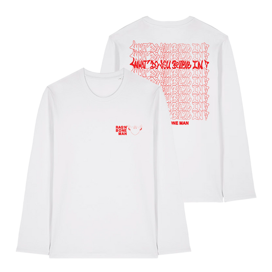 RNBM WDYBI HEART LS WHITE TEE